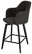 стул Эспрессо-1 полубарный нога черная 600 360F47 (Т190 горький шоколад)