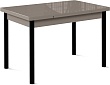стол Милан-мини EVO 90х60 (+30+30) (ноги 4 чёрный) (мокко/мокко)