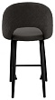 стул Капри-4 ПОЛУБАРНЫЙ нога черная 600 (Т190 горький шоколад)