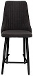 стул Клэр полубарный нога черная 600 (Т190 горький шоколад)