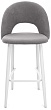 стул Капри-4 БАРНЫЙ нога белая 700 (Т180 светло-серый)