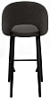 стул Капри-4 БАРНЫЙ нога черная 700 (Т190 горький шоколад)